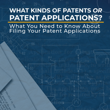 Patent documents with title of article on a blue background